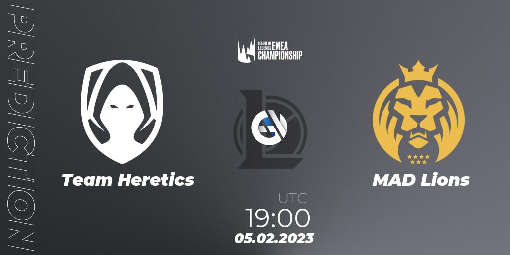 Pronóstico Team Heretics - MAD Lions. 05.02.2023 at 19:00, LoL, LEC Winter 2023 - Stage 1