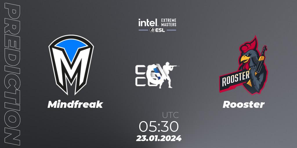 Pronóstico Mindfreak - Rooster. 23.01.2024 at 05:30, Counter-Strike (CS2), Intel Extreme Masters China 2024: Oceanic Closed Qualifier