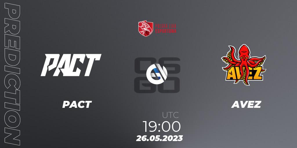 Pronóstico PACT - AVEZ. 26.05.23, CS2 (CS:GO), Polish Esports League 2023 Split 2