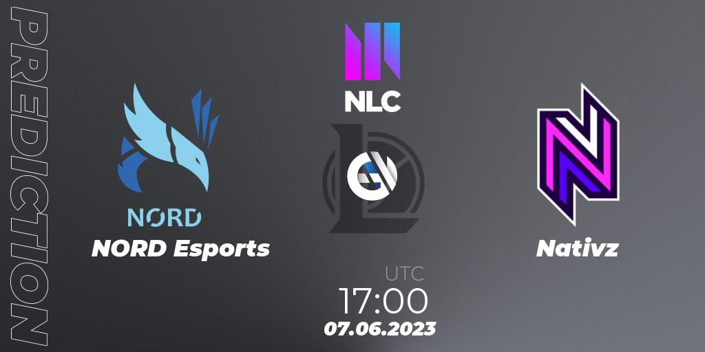 Pronóstico NORD Esports - Nativz. 07.06.23, LoL, NLC Summer 2023 - Group Stage