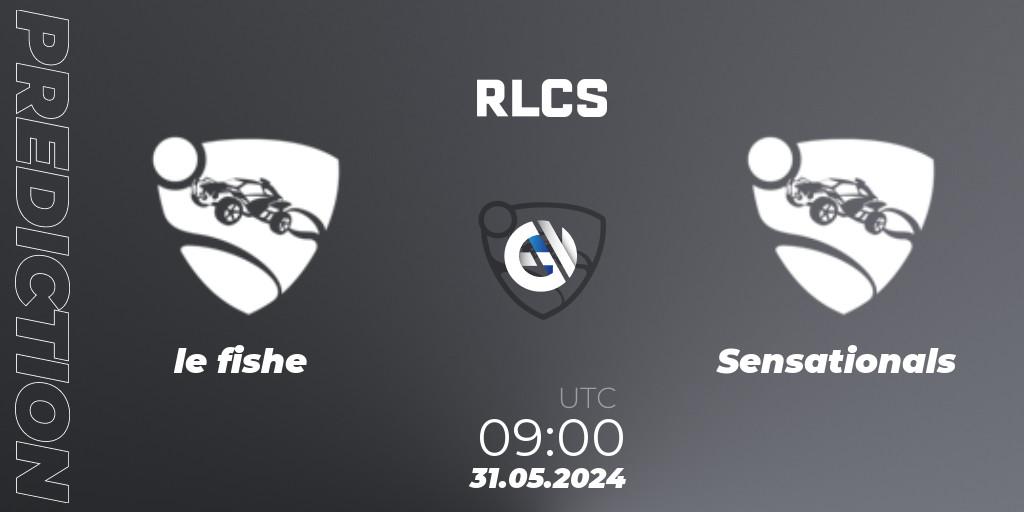 Pronóstico le fishe - Sensationals. 31.05.2024 at 09:00, Rocket League, RLCS 2024 - Major 2: APAC Open Qualifier 6