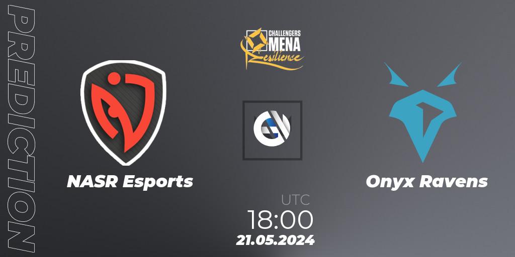 Pronóstico NASR Esports - Onyx Ravens. 09.06.2024 at 18:00, VALORANT, VALORANT Challengers 2024 MENA: Resilience Split 2 - Levant and North Africa