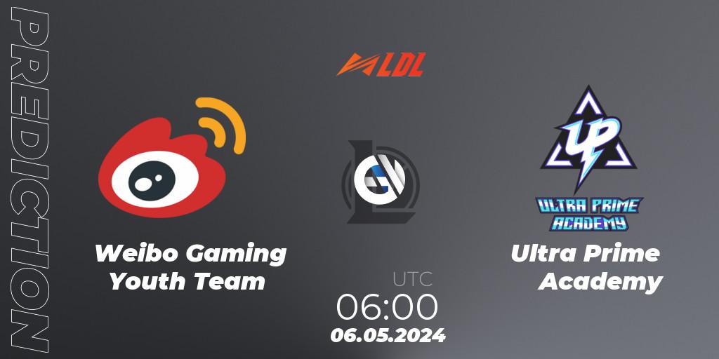 Pronóstico Weibo Gaming Youth Team - Ultra Prime Academy. 06.05.2024 at 06:00, LoL, LDL 2024 - Stage 2