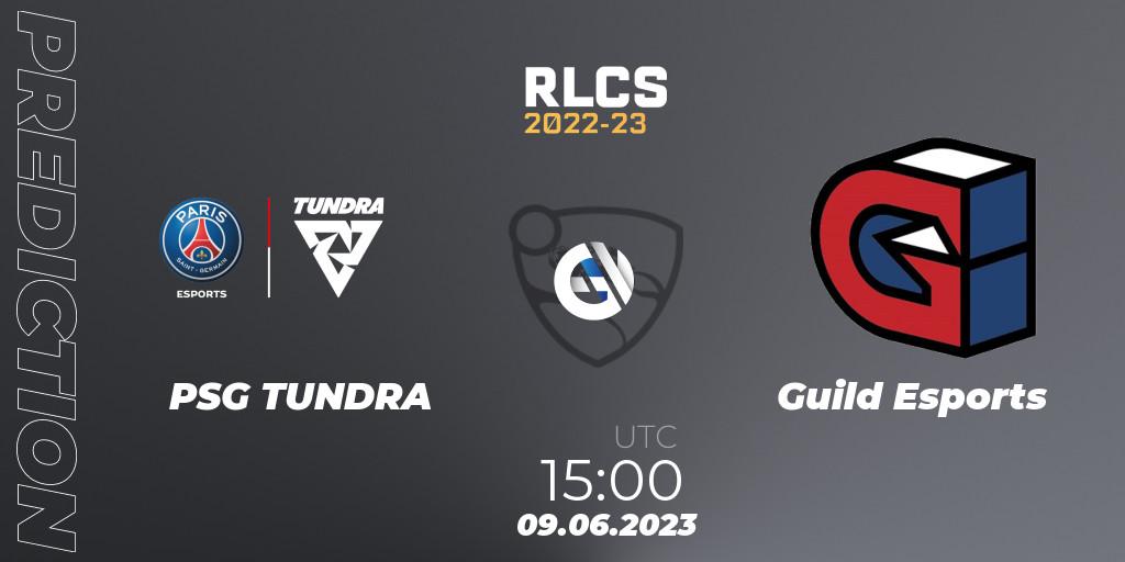 Pronóstico PSG TUNDRA - Guild Esports. 09.06.2023 at 15:00, Rocket League, RLCS 2022-23 - Spring: Europe Regional 3 - Spring Invitational