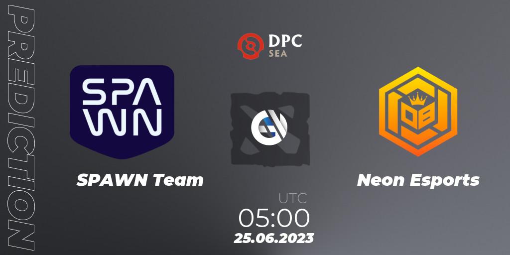 Pronóstico SPAWN Team - Neon Esports. 25.06.23, Dota 2, DPC 2023 Tour 3: SEA Division II (Lower)