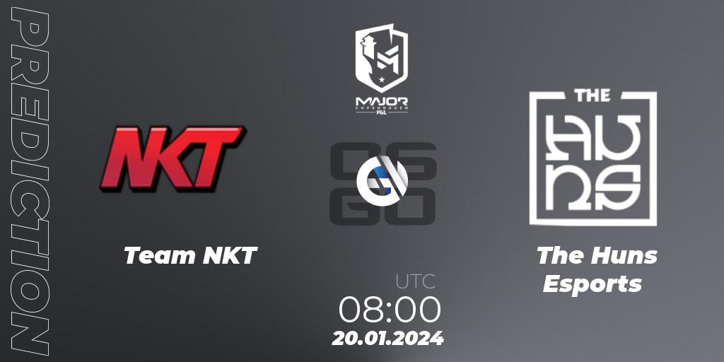 Pronóstico Team NKT - The Huns Esports. 20.01.2024 at 08:00, Counter-Strike (CS2), PGL CS2 Major Copenhagen 2024 East Asia RMR Closed Qualifier