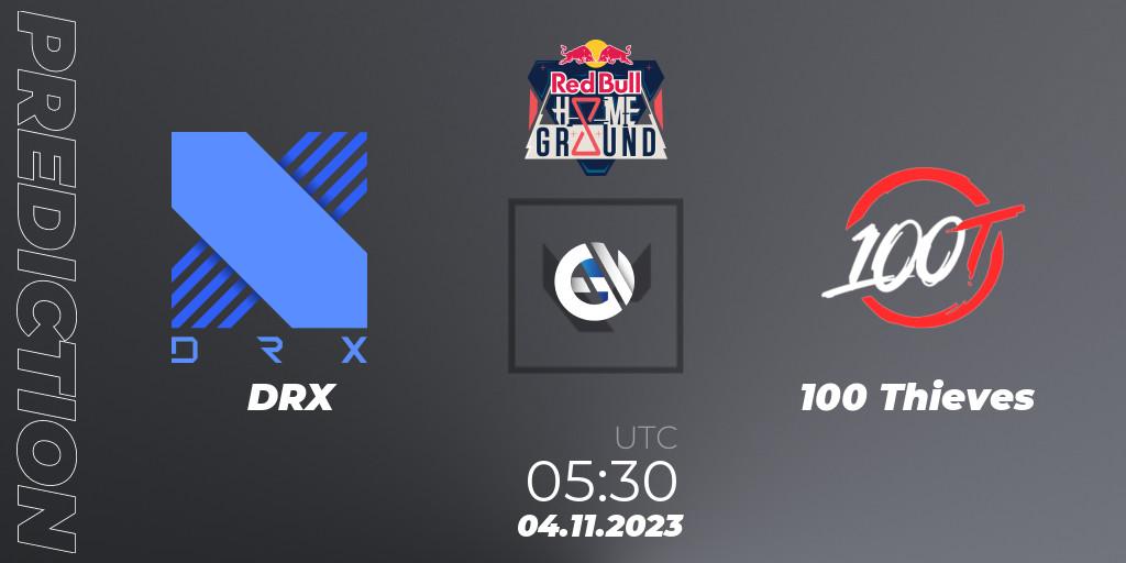 Pronóstico DRX - 100 Thieves. 04.11.23, VALORANT, Red Bull Home Ground #4