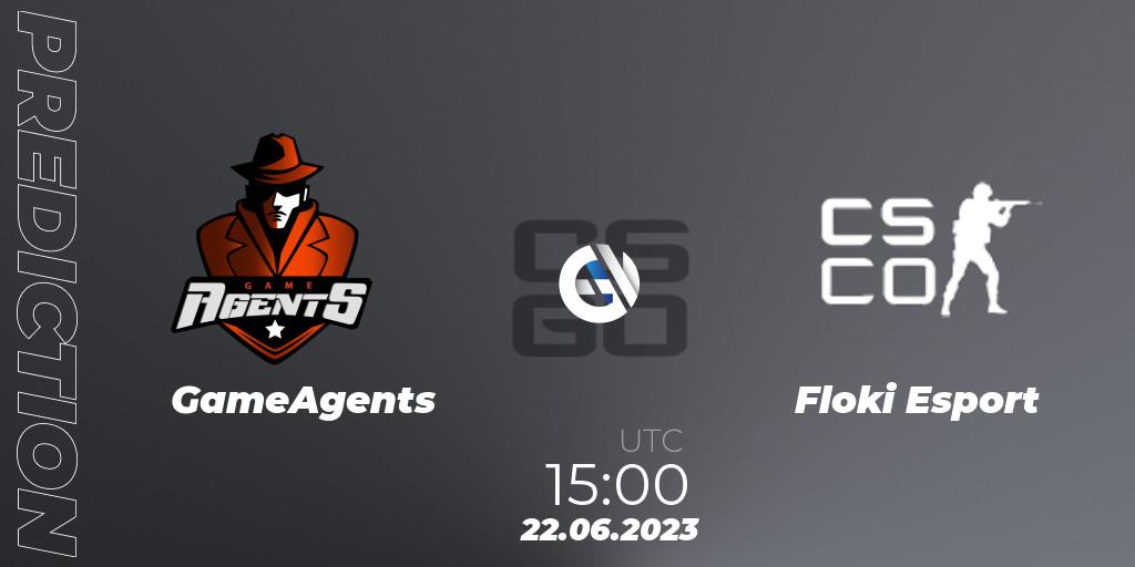 Pronóstico GameAgents - Floki Esport. 22.06.2023 at 15:00, Counter-Strike (CS2), Preasy Summer Cup 2023
