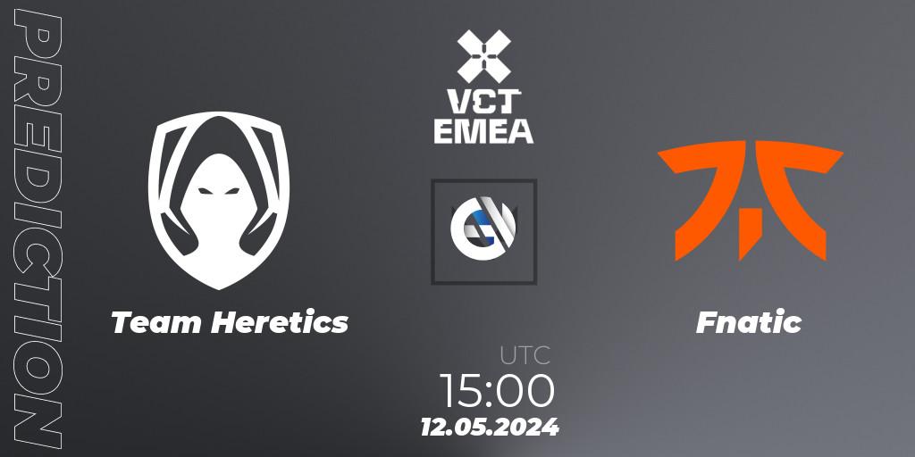 Pronóstico Team Heretics - Fnatic. 12.05.2024 at 15:00, VALORANT, VCT 2024: EMEA Stage 1