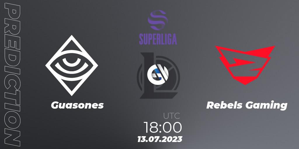 Pronóstico Guasones - Rebels Gaming. 13.07.2023 at 18:00, LoL, Superliga Summer 2023 - Group Stage