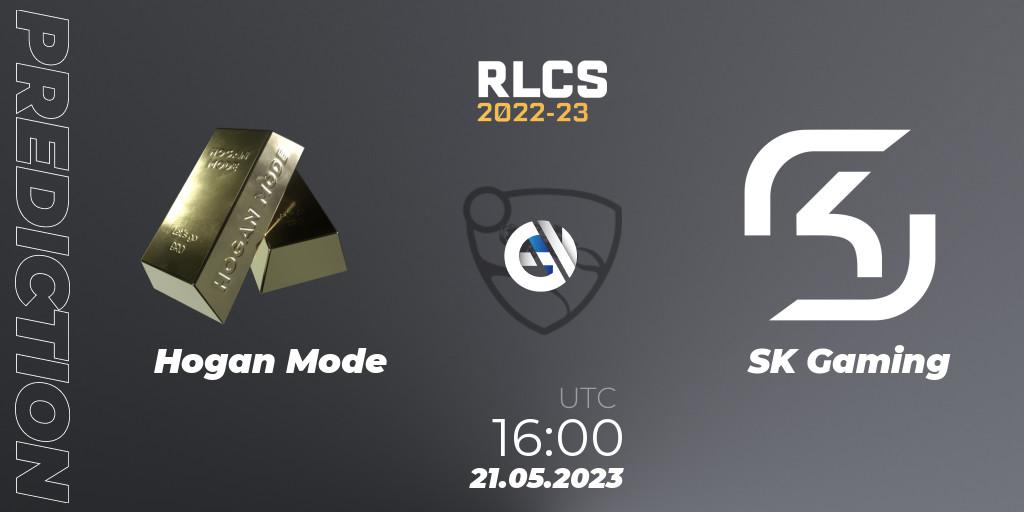 Pronóstico Hogan Mode - SK Gaming. 21.05.2023 at 16:00, Rocket League, RLCS 2022-23 - Spring: Europe Regional 2 - Spring Cup: Closed Qualifier