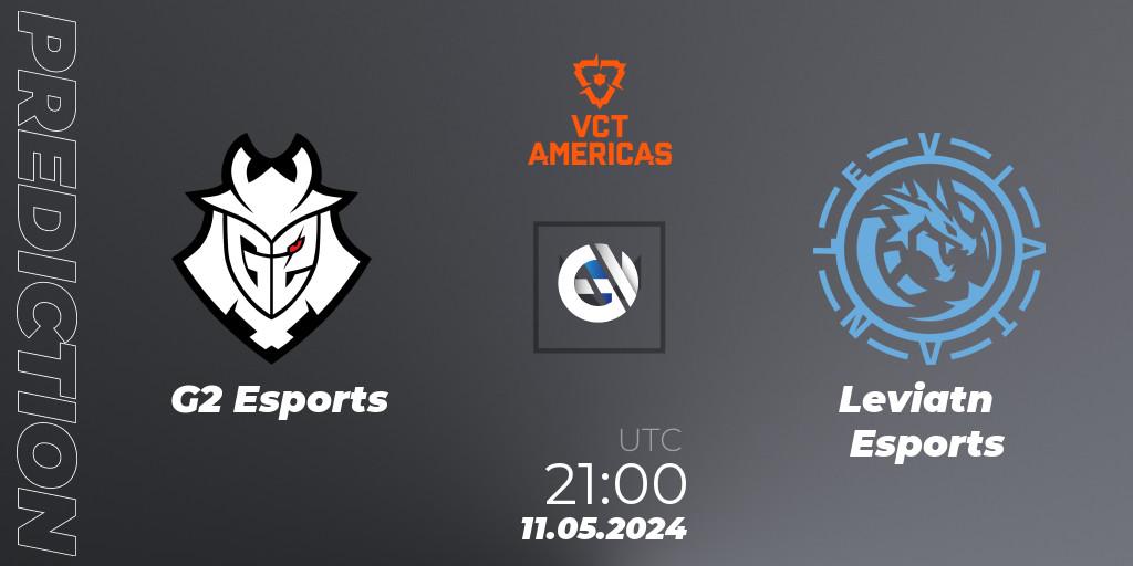 Pronóstico G2 Esports - Leviatán Esports. 11.05.2024 at 21:00, VALORANT, VCT 2024: Americas League - Stage 1
