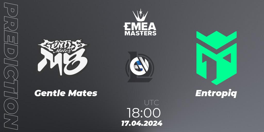 Pronóstico Gentle Mates - Entropiq. 17.04.24, LoL, EMEA Masters Spring 2024 - Play-In