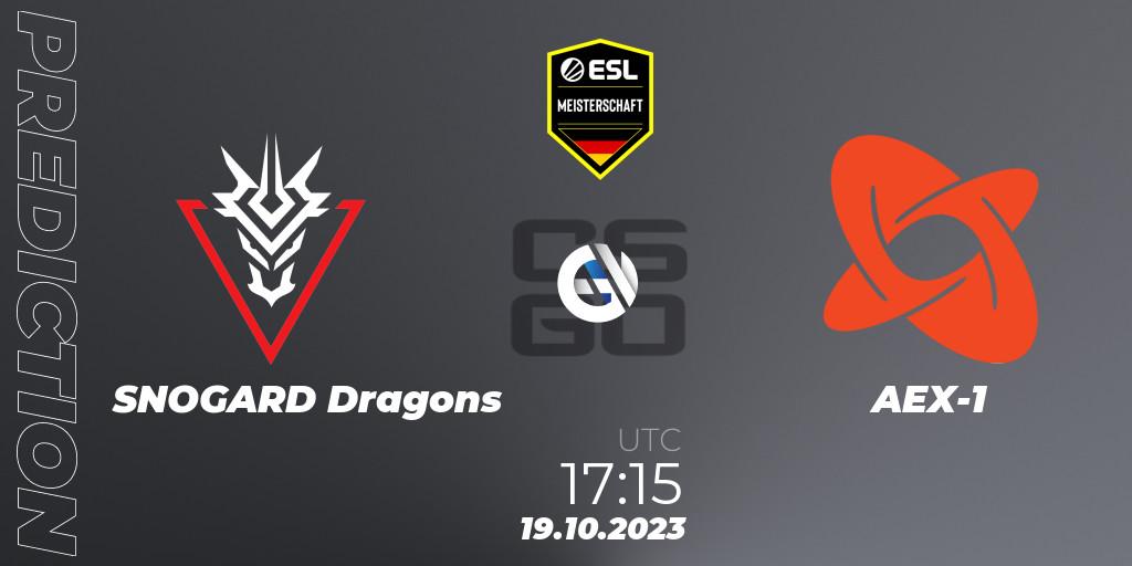 Pronóstico SNOGARD Dragons - AEX-1. 19.10.2023 at 17:15, Counter-Strike (CS2), ESL Meisterschaft: Autumn 2023