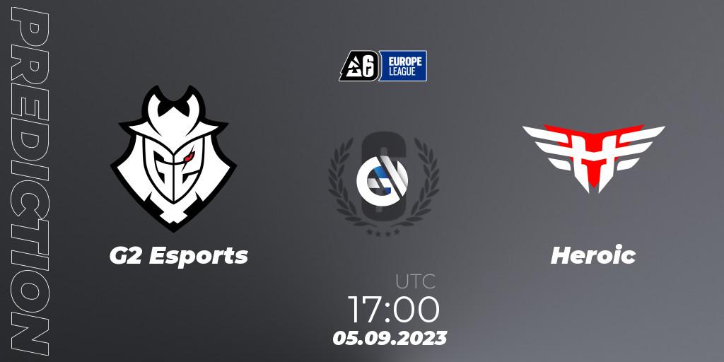 Pronóstico G2 Esports - Heroic. 05.09.2023 at 17:00, Rainbow Six, Europe League 2023 - Stage 2