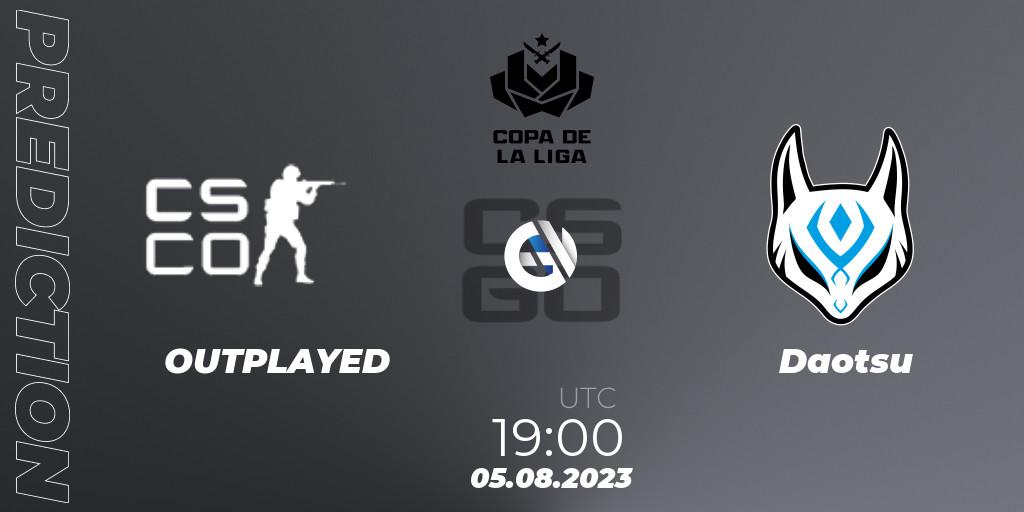 Pronóstico OUTPLAYED - Daotsu. 07.08.2023 at 00:00, Counter-Strike (CS2), La Copa de La Liga 2023