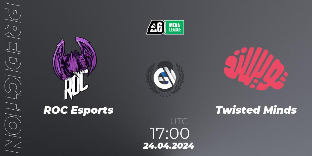 Pronóstico ROC Esports - Twisted Minds. 24.04.2024 at 17:00, Rainbow Six, MENA League 2024 - Stage 1
