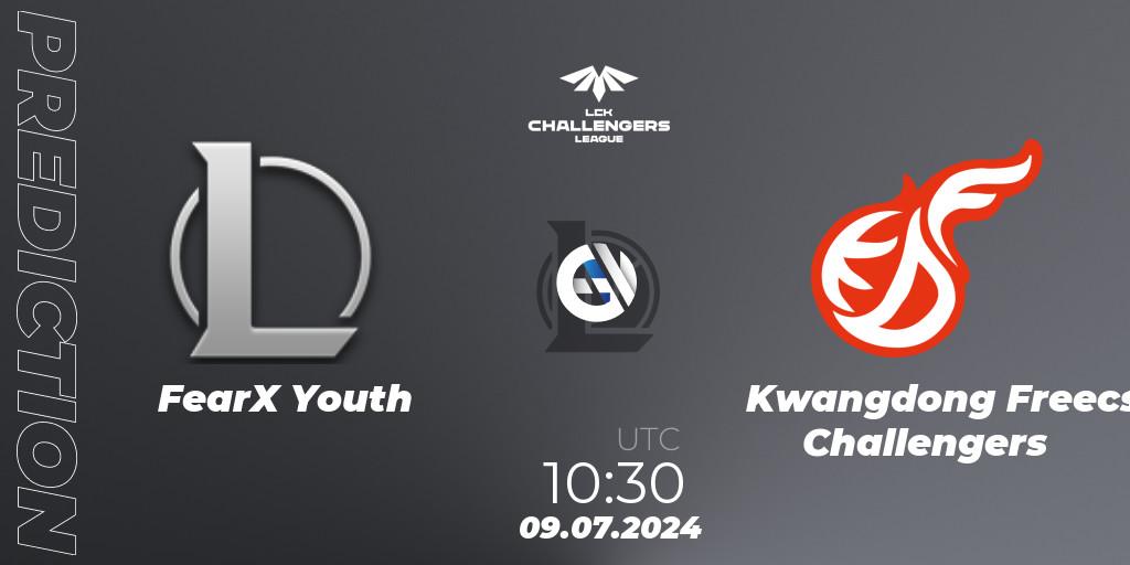 Pronóstico FearX Youth - Kwangdong Freecs Challengers. 09.07.2024 at 10:30, LoL, LCK Challengers League 2024 Summer - Group Stage