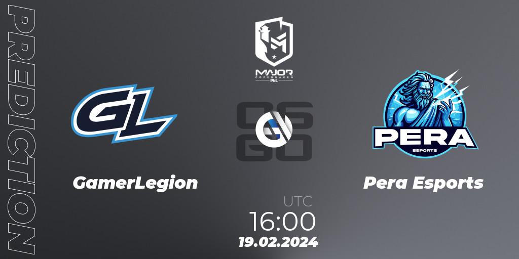 Pronóstico GamerLegion - Pera Esports. 19.02.24, CS2 (CS:GO), PGL CS2 Major Copenhagen 2024: European RMR B