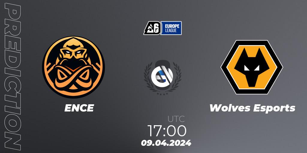 Pronóstico ENCE - Wolves Esports. 09.04.24, Rainbow Six, Europe League 2024 - Stage 1