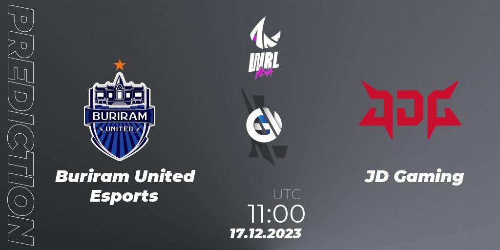 Pronóstico Buriram United Esports - JD Gaming. 17.12.23, Wild Rift, WRL Asia 2023 - Season 2 - Regular Season