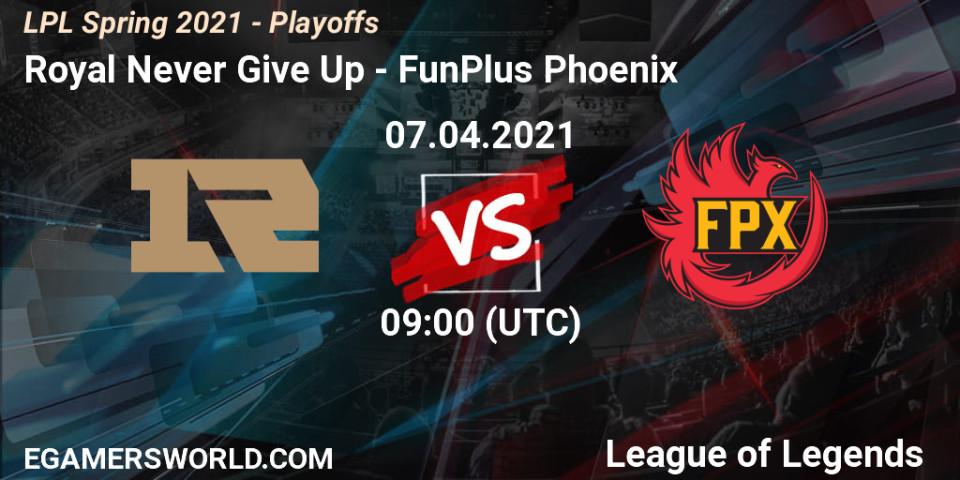 Royal Never Give Up VS FunPlus Phoenix