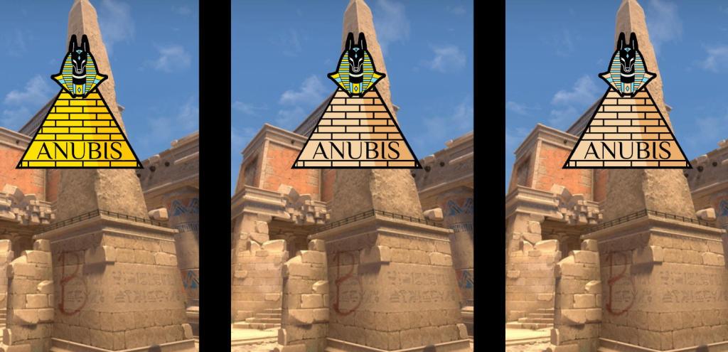 Posiciones en el mapa Anubis
