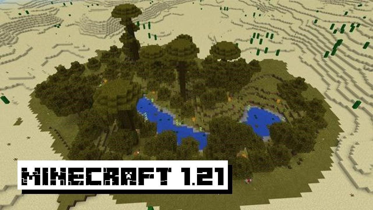 Descarga las versiones 1.21 y 1.21.0 de Minecraft: observa una tormenta de arena en el desierto, busca un oasis, alimenta a los habitantes de la jungla con plátanos, ¡y mucho más!