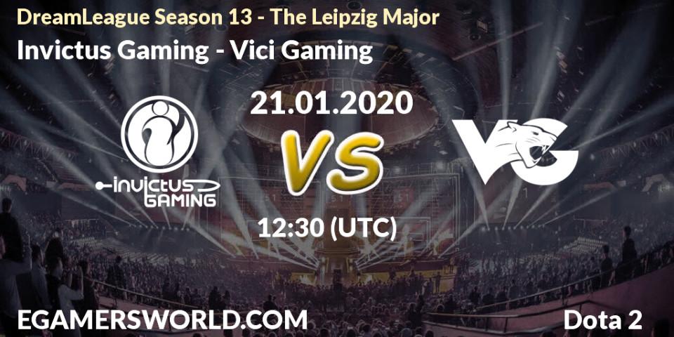Pronóstico Invictus Gaming - Vici Gaming. 21.01.20, Dota 2, DreamLeague Season 13 - The Leipzig Major