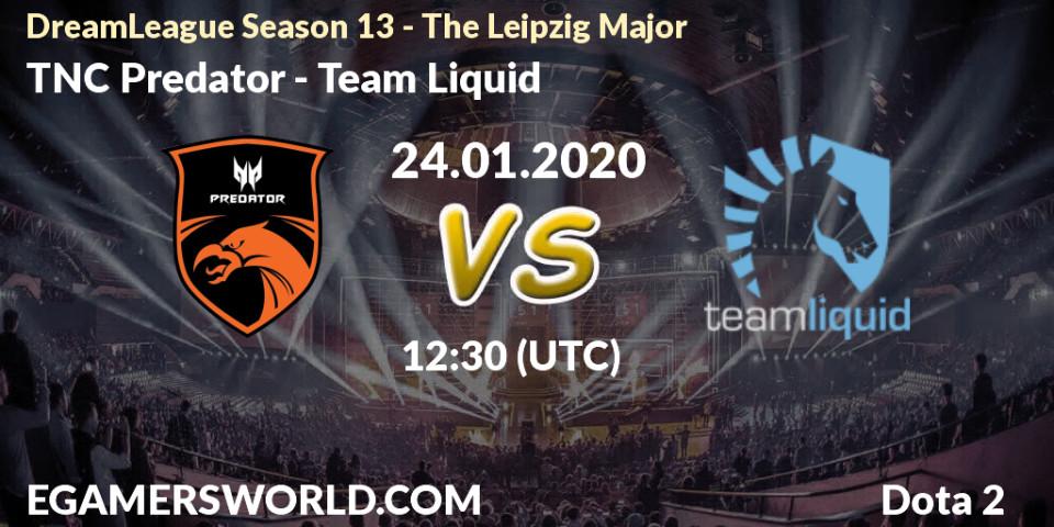 Pronóstico TNC Predator - Team Liquid. 24.01.20, Dota 2, DreamLeague Season 13 - The Leipzig Major