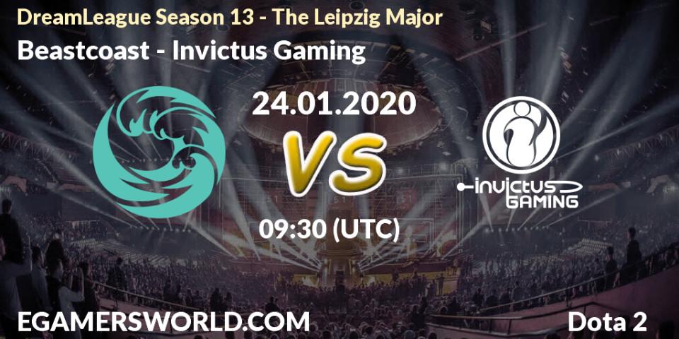 Pronóstico Beastcoast - Invictus Gaming. 24.01.20, Dota 2, DreamLeague Season 13 - The Leipzig Major