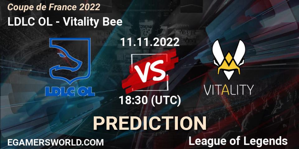 Pronóstico LDLC OL - Vitality Bee. 11.11.22, LoL, Coupe de France 2022