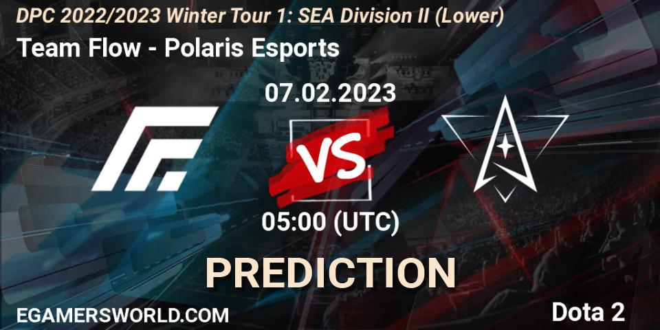 Pronóstico Team Flow - Polaris Esports. 08.02.23, Dota 2, DPC 2022/2023 Winter Tour 1: SEA Division II (Lower)