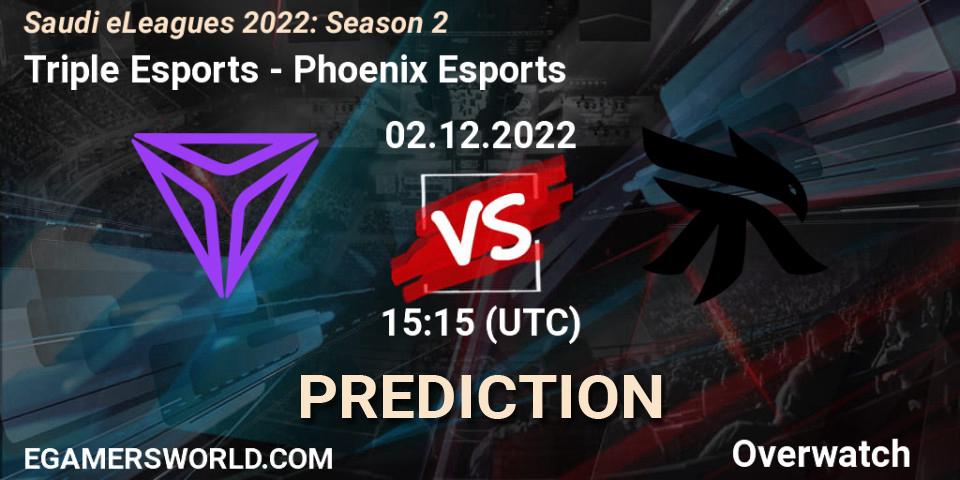 Pronóstico Triple Esports - Phoenix Esports. 02.12.22, Overwatch, Saudi eLeagues 2022: Season 2