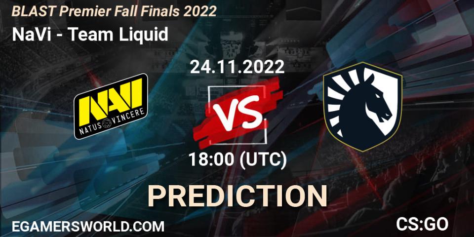 Pronóstico NaVi - Team Liquid. 24.11.22, CS2 (CS:GO), BLAST Premier Fall Finals 2022