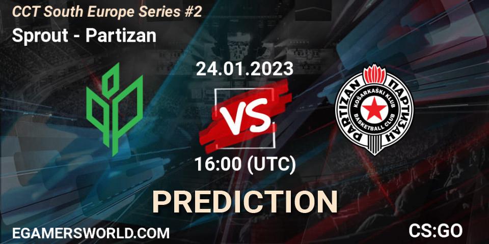 Pronóstico Sprout - Partizan. 24.01.23, CS2 (CS:GO), CCT South Europe Series #2