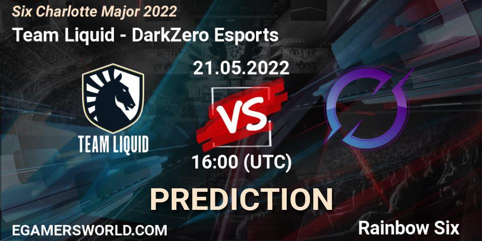 Pronóstico Team Liquid - DarkZero Esports. 21.05.22, Rainbow Six, Six Charlotte Major 2022