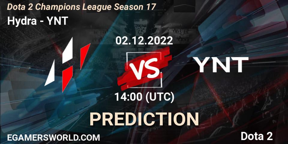 Pronóstico Hydra - YNT. 02.12.22, Dota 2, Dota 2 Champions League Season 17