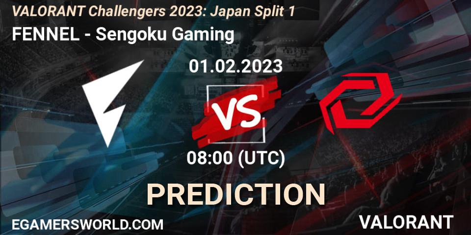 Pronóstico FENNEL - Sengoku Gaming. 01.02.23, VALORANT, VALORANT Challengers 2023: Japan Split 1