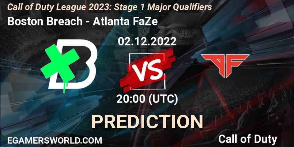 Pronóstico Boston Breach - Atlanta FaZe. 02.12.22, Call of Duty, Call of Duty League 2023: Stage 1 Major Qualifiers