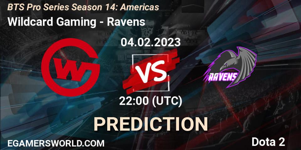 Pronóstico Wildcard Gaming - Ravens. 10.02.23, Dota 2, BTS Pro Series Season 14: Americas