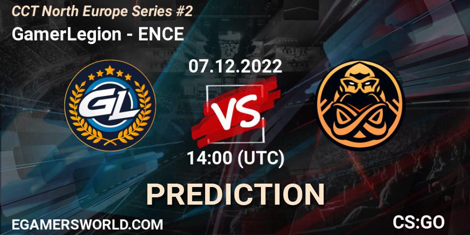 Pronóstico GamerLegion - ENCE. 07.12.22, CS2 (CS:GO), CCT North Europe Series #2