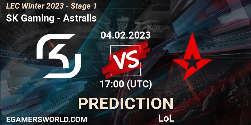 Pronóstico SK Gaming - Astralis. 04.02.23, LoL, LEC Winter 2023 - Stage 1
