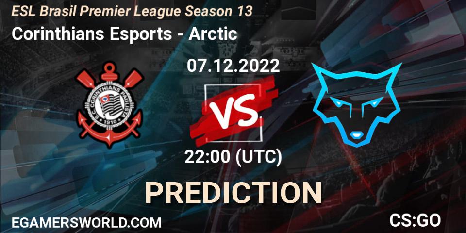 Pronóstico Corinthians Esports - Arctic. 07.12.22, CS2 (CS:GO), ESL Brasil Premier League Season 13