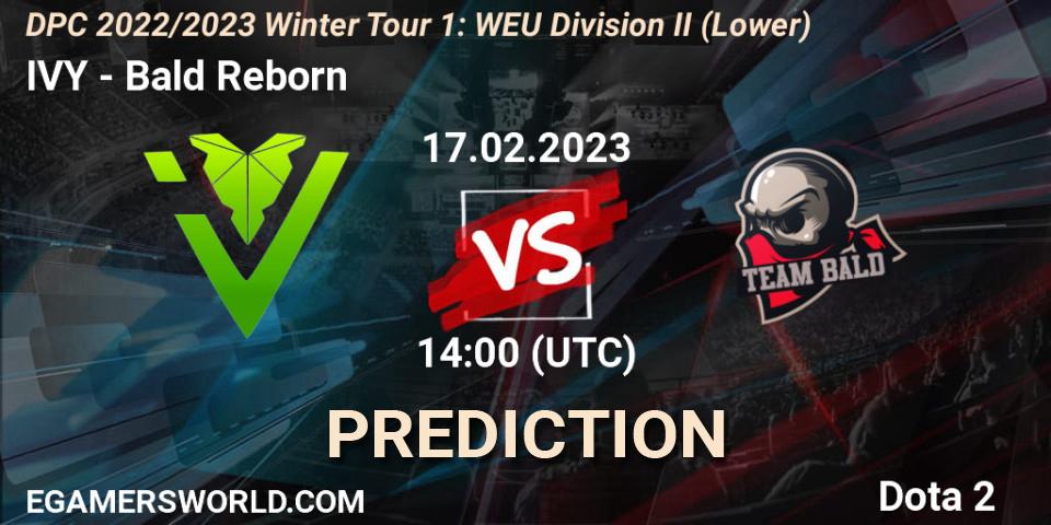 Pronóstico IVY - Bald Reborn. 17.02.23, Dota 2, DPC 2022/2023 Winter Tour 1: WEU Division II (Lower)