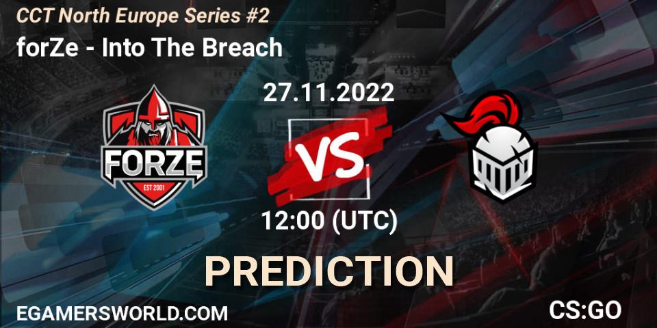 Pronóstico forZe - Into The Breach. 27.11.22, CS2 (CS:GO), CCT North Europe Series #2
