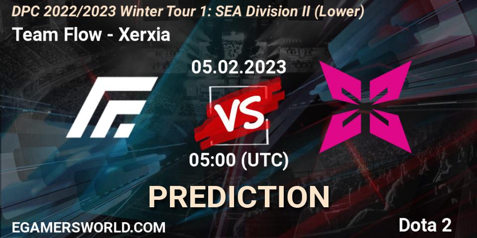 Pronóstico Team Flow - Xerxia. 05.02.23, Dota 2, DPC 2022/2023 Winter Tour 1: SEA Division II (Lower)