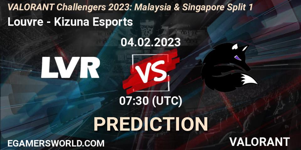 Pronóstico Louvre - Kizuna Esports. 04.02.23, VALORANT, VALORANT Challengers 2023: Malaysia & Singapore Split 1