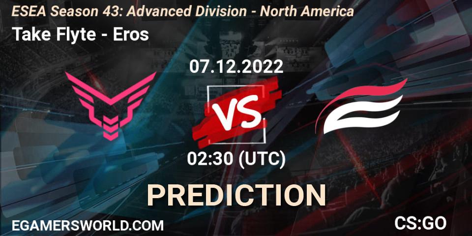 Pronóstico Take Flyte - Eros. 07.12.22, CS2 (CS:GO), ESEA Season 43: Advanced Division - North America