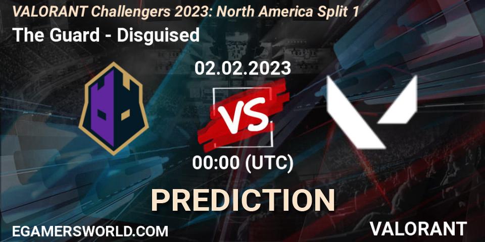 Pronóstico The Guard - Disguised. 02.02.23, VALORANT, VALORANT Challengers 2023: North America Split 1